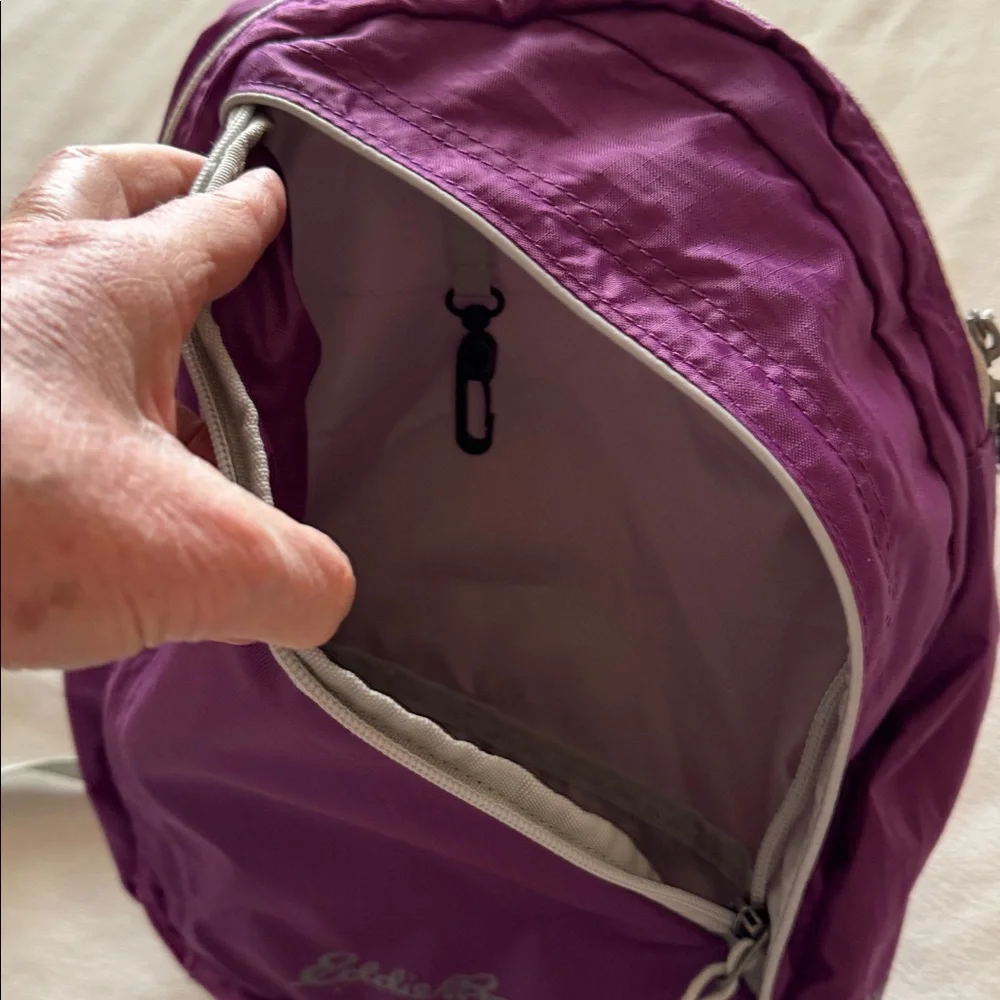 Eddie Bauer Purple Backpack - Picture 3 of 9